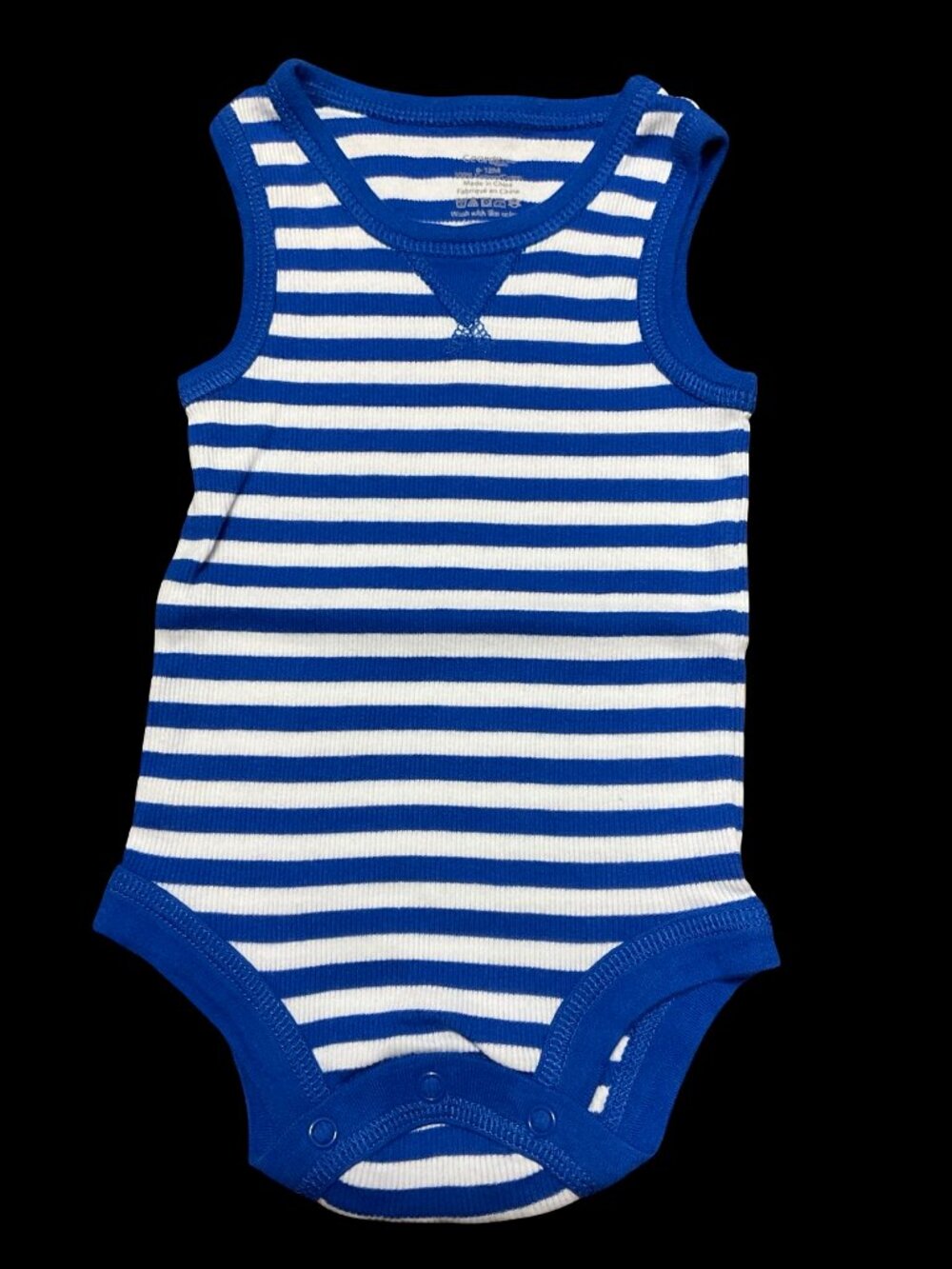 🌻10/$25 - Blue/White Striped Ribbed Tank Top